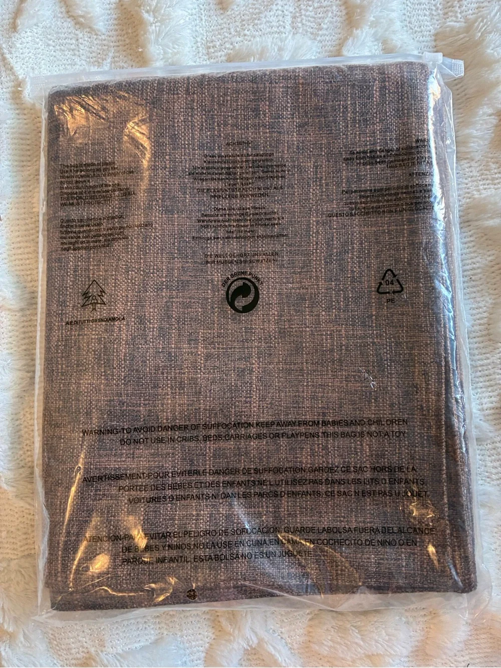 Blue Forest Faux Linen Placemat - Brown